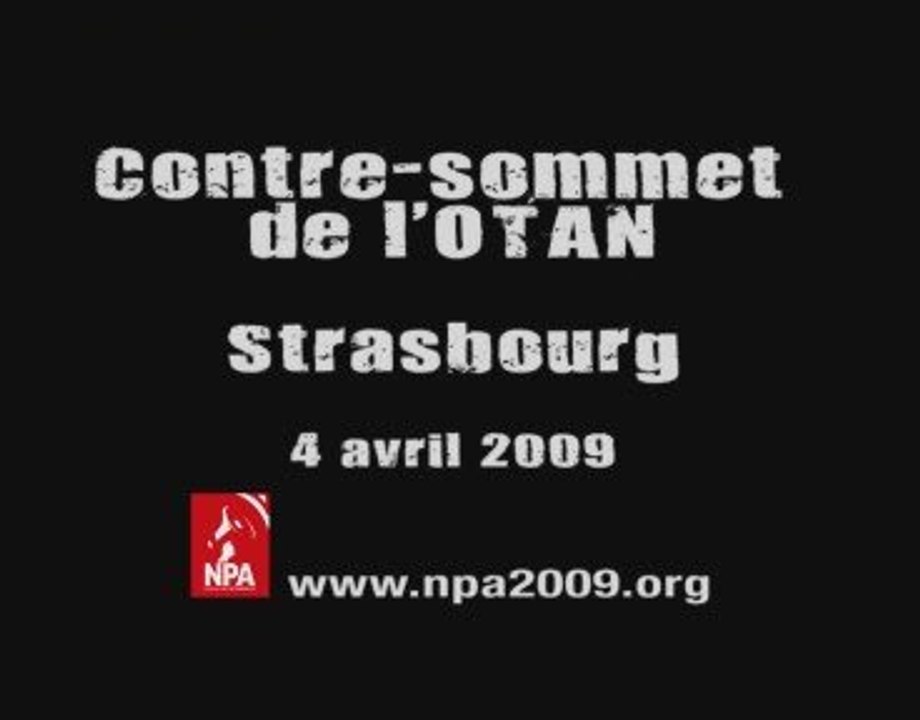 Manif contre le sommet de l'Otan - Strasbourg, 4 avril