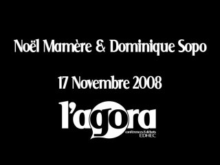 Conférence Dominique Sopo & Noël Mamère