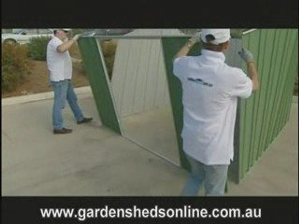 Garden Shed Installation - Joining the wall panels