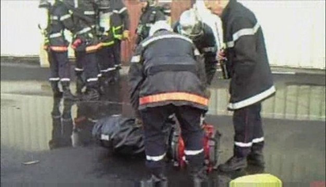 Fourmies -  Les pompiers interviennent dans une usine