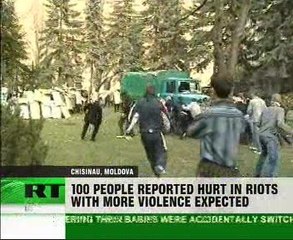 Moldova blames Romania for riots