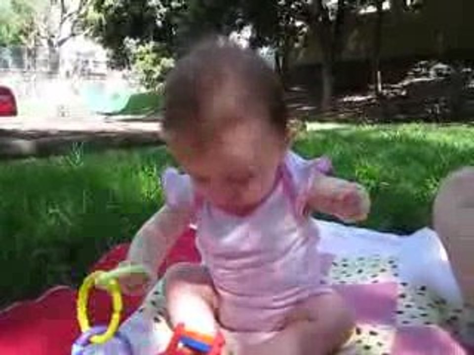 Stella plays with rings