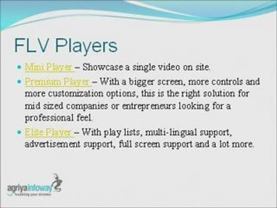 FLV Player-Agriya