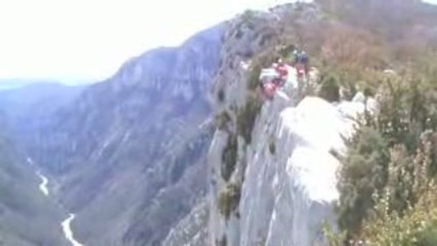 Les pompiers aux Gorges du Verdon