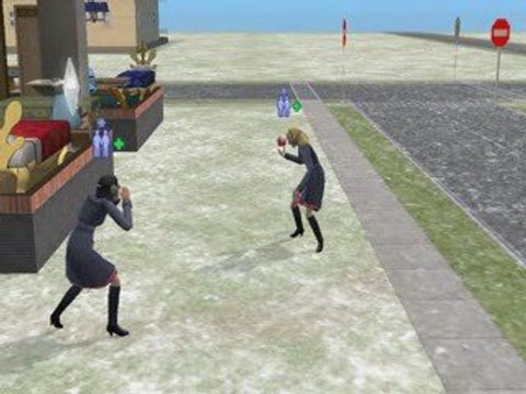 Mélissa - Cindy bataille de mongoles xD