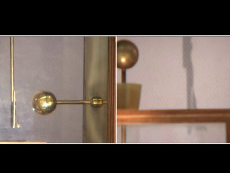 Electroscope à feuille d'or