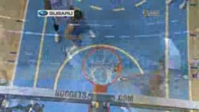 NBA Jeff Green gets up and gives a facial to Chris Anderson.