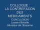 Conclusion Laurent Béteille contrefaçon des médicaments