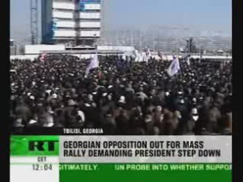 Georgian opposition stages mass rally