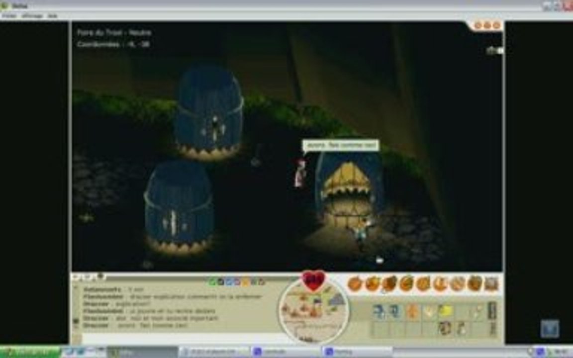dofus :Drazzer et flaviusmimi piege un petit xel air n°1