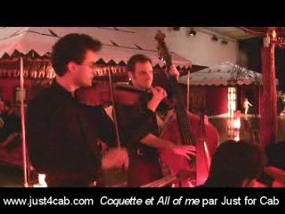 Jazz manouche-le groupe Just for Cab joue coquette all of me