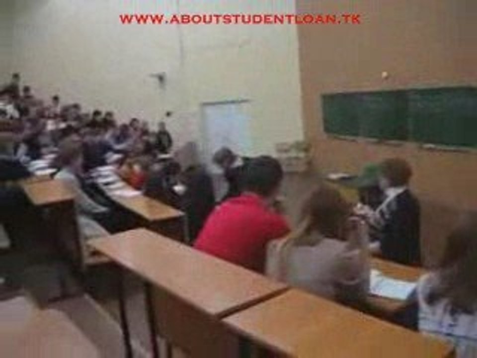 The drunk student at school