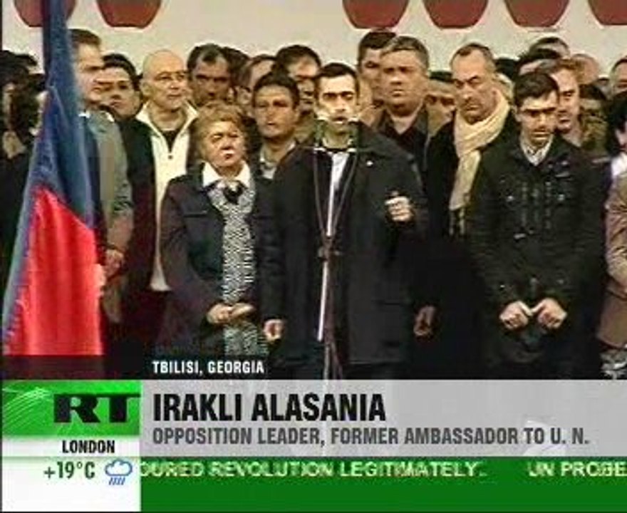 Georgian opposition stages mass rally