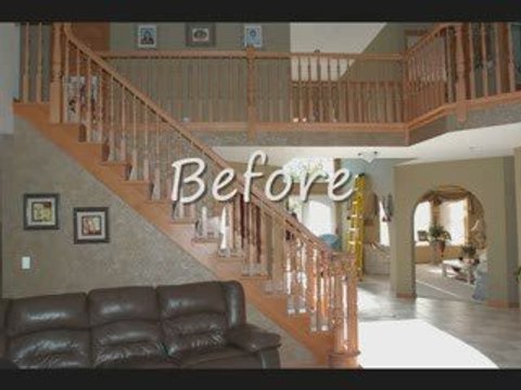 Jusalda custom stair remodeling,iron baluster upgrade,