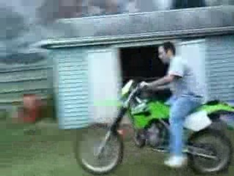 Régis en moto cross