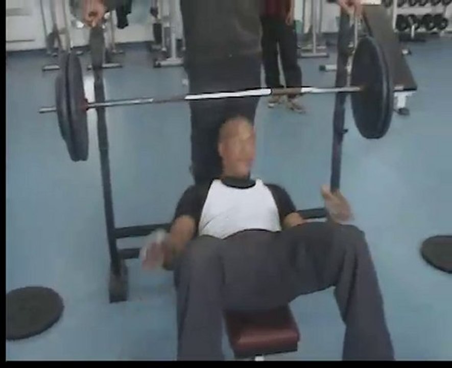 developpe couche 110kilo 8 rep