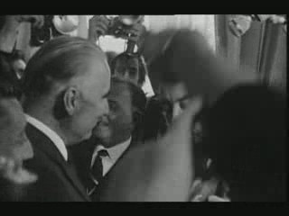 Le président POMPIDOU à Aurillac en 1969