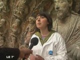 Lifting sur la cathédrale d'Angers