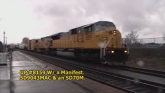 UP #8159 W/ a Short Manifest