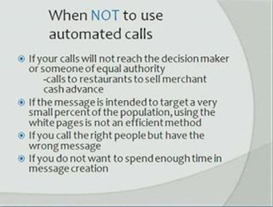 How To Use Automated Phone Calls To Sell Products And Servic