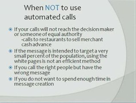 How To Use Automated Phone Calls To Sell Products And Servic