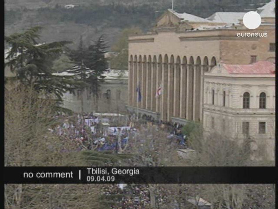 Manifestation à Tbilisi en Géorgie