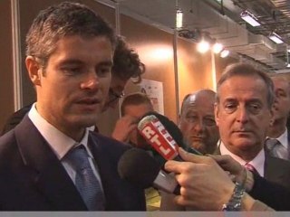 Point presse Laurent Wauquiez lors du forum emploi seniors