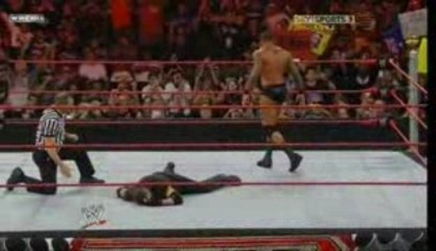RAW 06.04.09 Randy Orton VS Mr. Mc Mahon | Batista returns