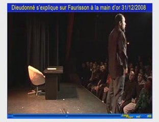 Dieudonné s’explique sur Faurisson la   main d'or