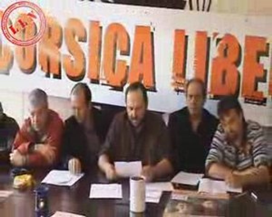 Corsica Libera : Conférence de presse d'après Manif