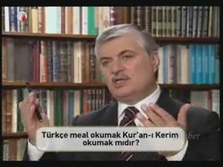 Kuranı sadece mealden okumak