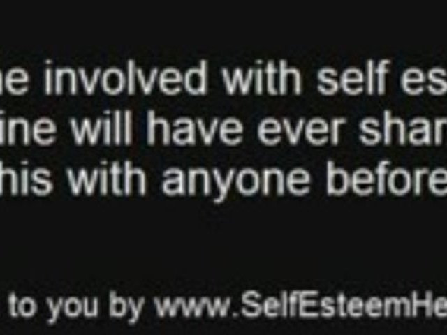 self esteem help