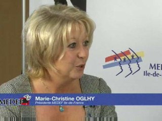 Marie Christine OGLHY, présidente du MEDEF Ile-de-France