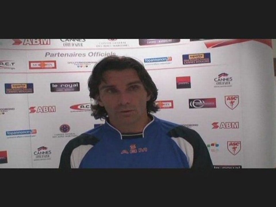 AS Cannes - Pacy/Eure : la réaction de Patrice Carteron