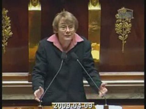 HADOPI Martine Billard 09-04-2009