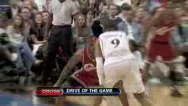 NBA Andre Iguodala drives past and donk over LeBron James an