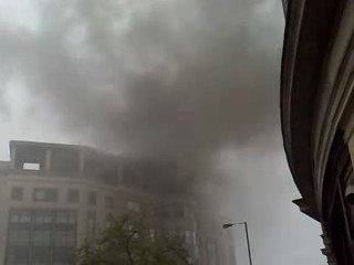 Fire Hammersmith Tube Station London