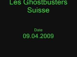 Video de taz  des ghosbusters suisse