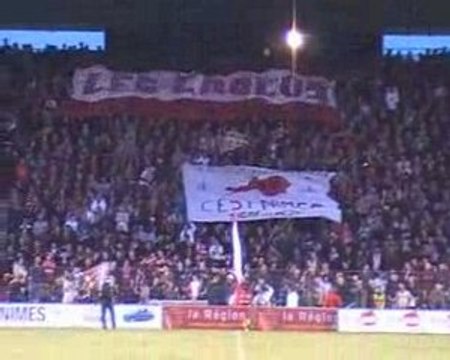 Nimes - Montpellier - Tifo des Crocos
