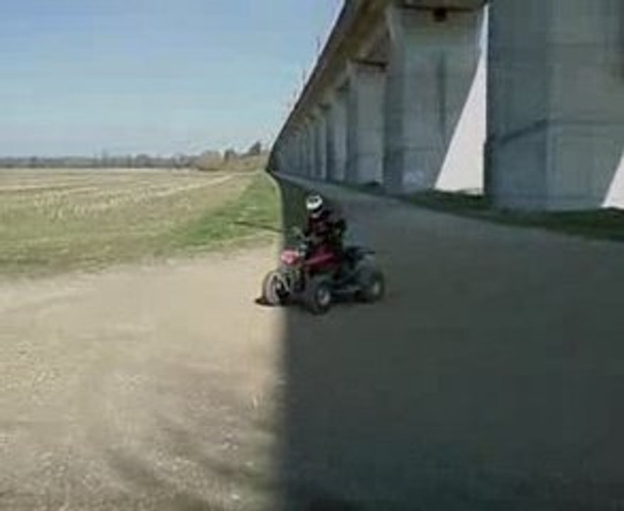 rupture en quad 250 triton