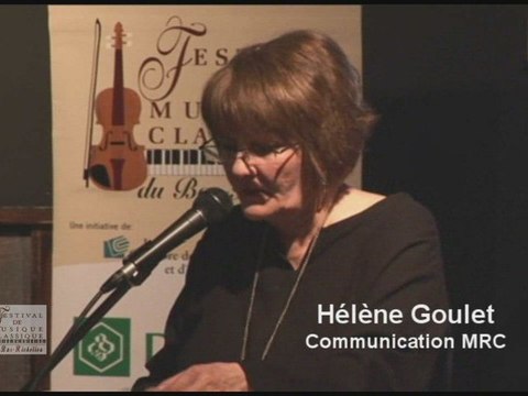 FMCBR Point presse 2009 Helene Goulet - Les activitées