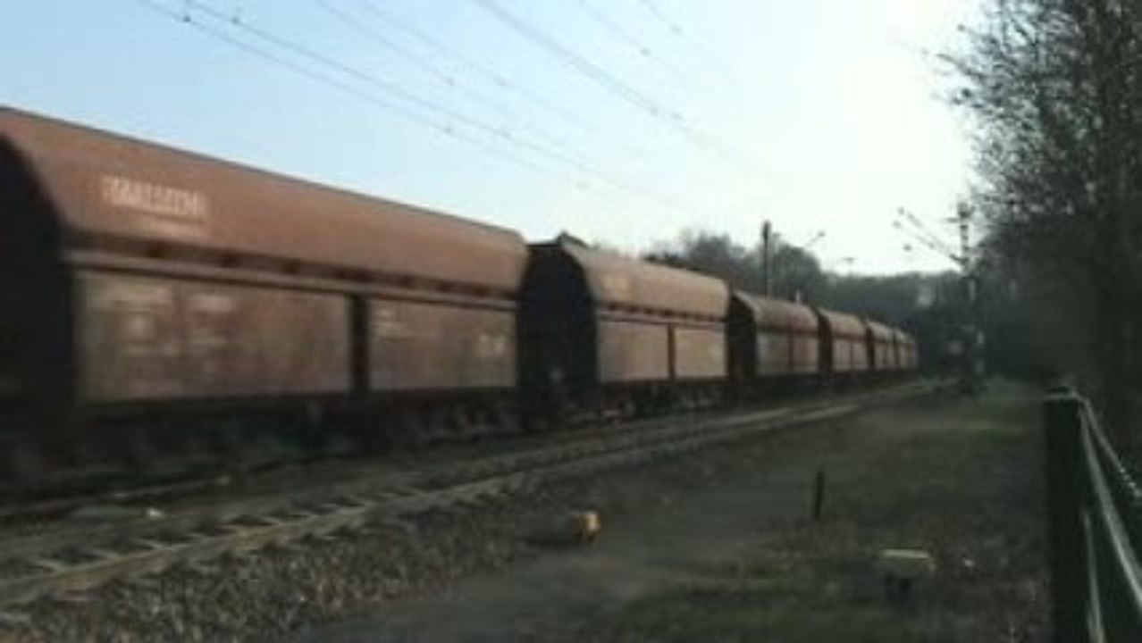 lege erts trein DB Schenker Railion komt Venlo binnen