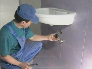 Установка раковины(тюльпан)