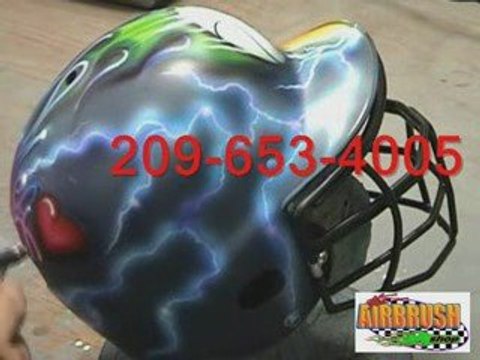 Airbrush Batting Helmets (how to play softball) Airbrushi...