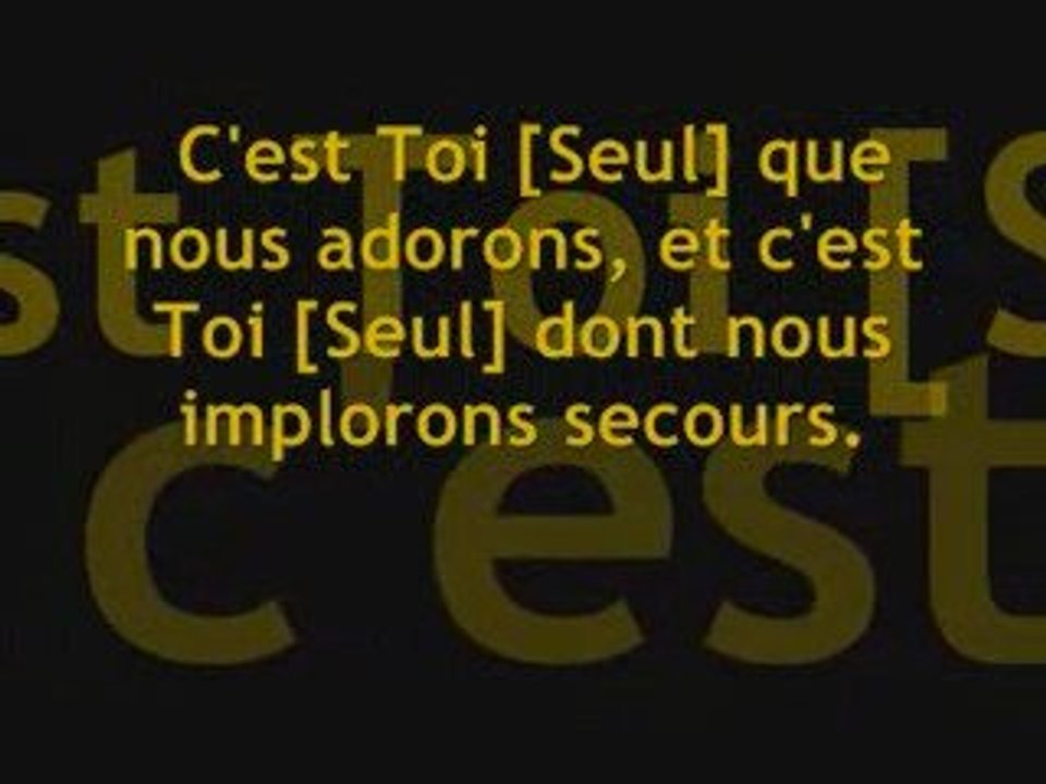 Al Fatiha (le prologue) récité par Ibrahim Al Jibreen