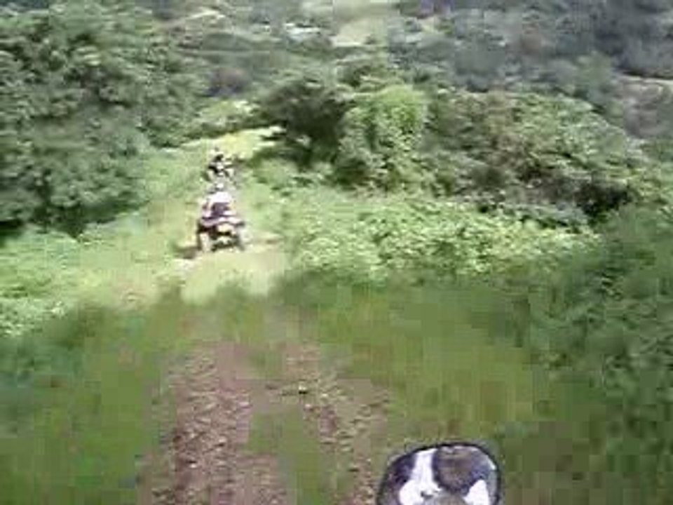 quad bien en pente !!!