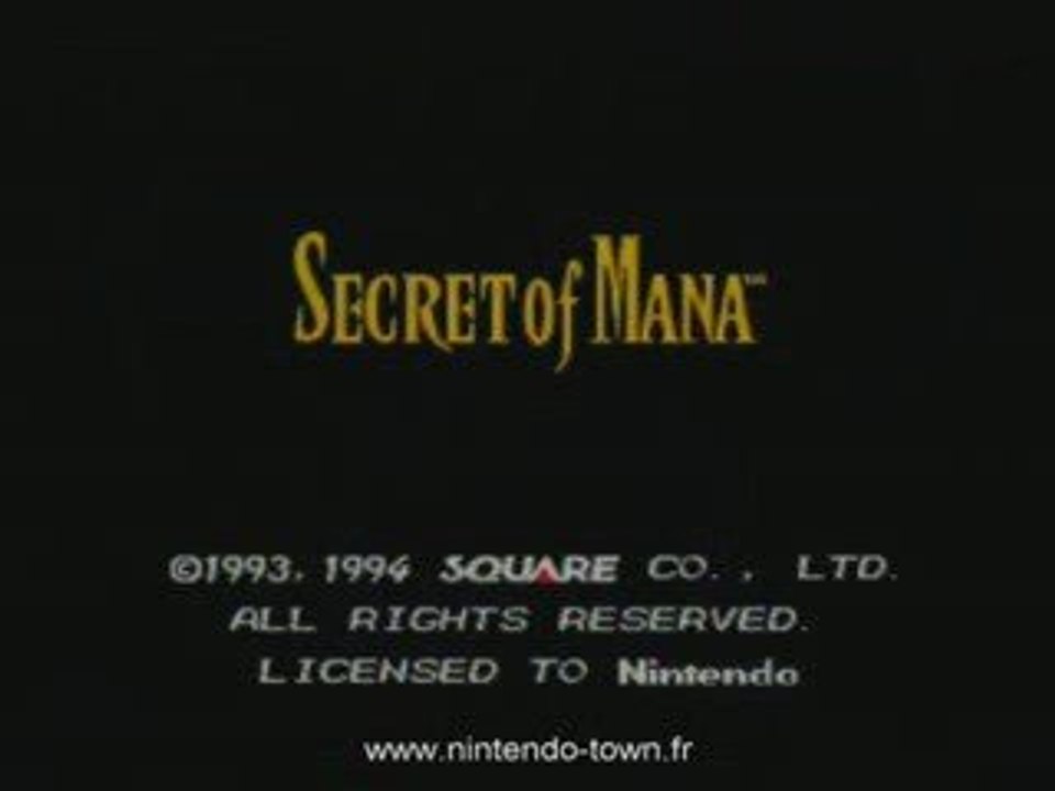 Vidéotest - Secret of mana (Seiken Densetsu 2)