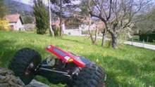 AX10 Rock Crawler on a wood hill 2 !