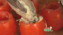 Creamed Baby Spinach Stuffed Roma Tomatoes