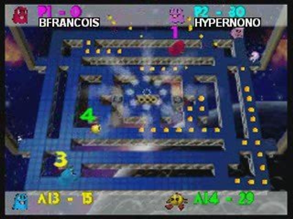 Jeu en Réseau : Ms Pac-Man - Maze Madness (N64)